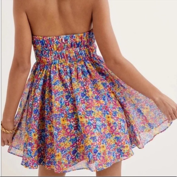 FOR LOVE AND LEMONS SASHA CONFETTI PRINT MINI DRESS TULLE LINED FOR FULLNESS S - Picture 5 of 8